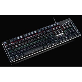 Cosmic Byte CB-GK-13 Neon Rainbow Backlit Mechanical Keyboard with Brown Outemu Switch Black