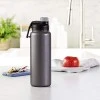 Amazon Basics Stainless Steel Insulated Water Bottle with Spout Lid, (890 ml, Grey) Amazon Basics Stainless Steel Insulated Water Bottle with Spout Lid, (890 ml, Grey)