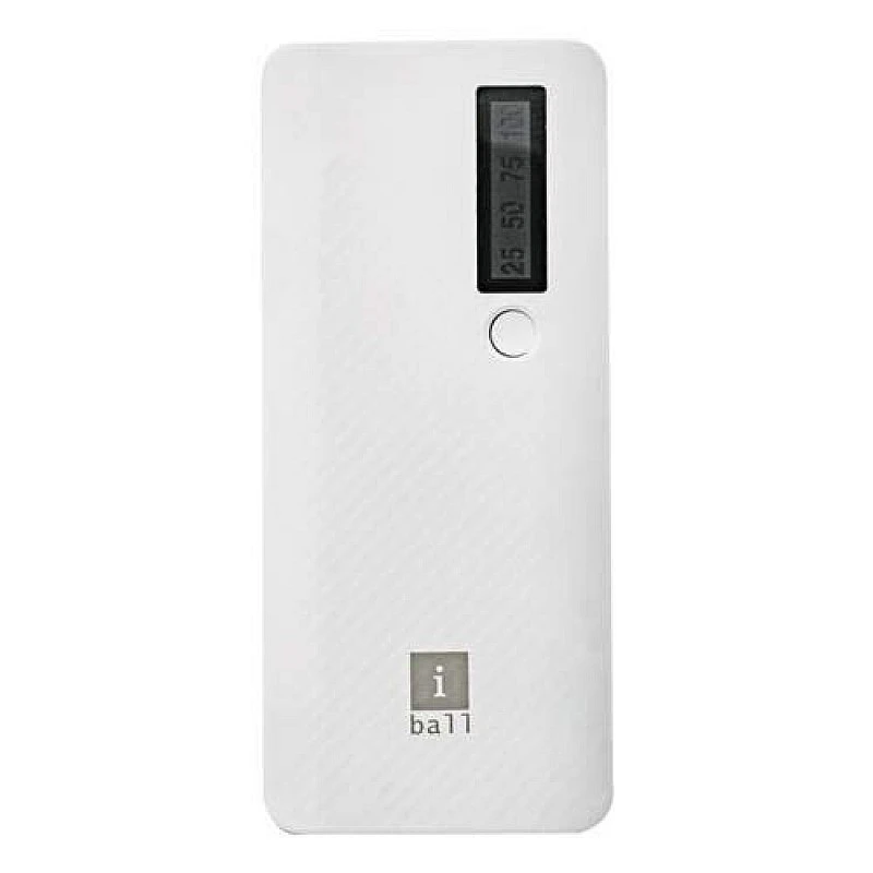 iBall IB-10000LI Powerbank. with a 10000 mAh Battery and a 2.4 A Fast Charging Output with Dual USB Output (White) iBall IB-10000LI Powerbank. with a 10000 mAh Battery and a 2.4 A Fast Charging Output with Dual USB Output (White)