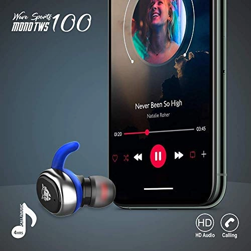 ANT AUDIO Mono 100 Bluetooth Truly Wireless in Ear Earbuds with Mic Black ANT AUDIO Mono 100 Bluetooth Truly Wireless in Ear Earbuds with Mic Black
