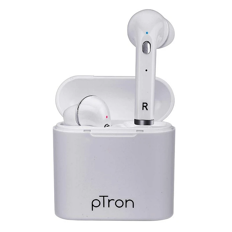 pTron Bassbuds Lite in-Ear True Wireless Bluetooth 5.0 Headphones with Hi-Fi Deep Bass, Total 20Hrs Playtime pTron Bassbuds Lite in-Ear True Wireless Bluetooth 5.0 Headphones with Hi-Fi Deep Bass, Total 20Hrs Playtime