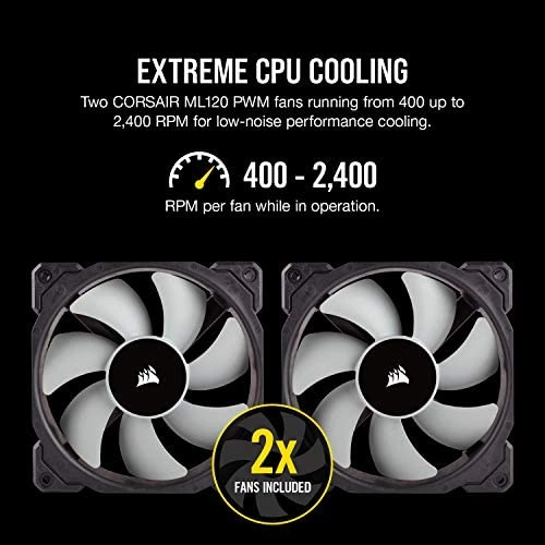 Corsair iCUE H115i RGB Pro XT, 280mm Radiator, Dual 140mm PWM Fans, Software Control, Liquid CPU Cooler Corsair iCUE H115i RGB Pro XT, 280mm Radiator, Dual 140mm PWM Fans, Software Control, Liquid CPU Cooler