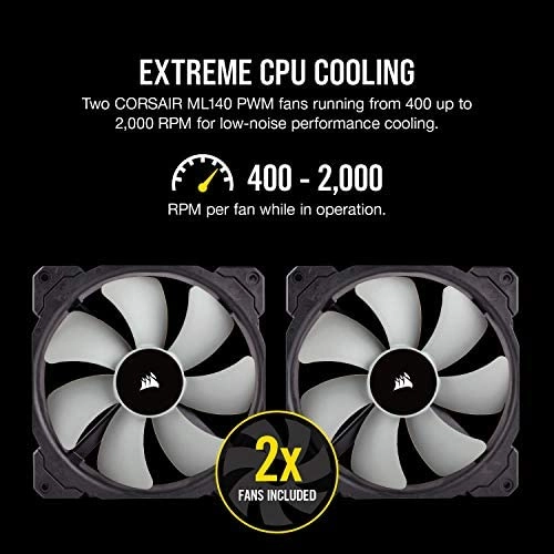 Corsair iCUE H115i RGB Pro XT, 280mm Radiator, Dual 140mm PWM Fans, Software Control, Liquid CPU Cooler Corsair iCUE H115i RGB Pro XT, 280mm Radiator, Dual 140mm PWM Fans, Software Control, Liquid CPU Cooler