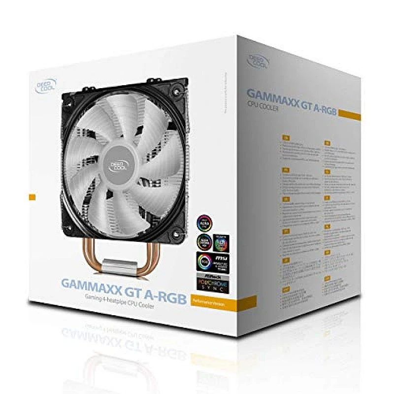 DEEPCOOL GAMMAXX GTE V2 CPU Air Cooler with 120mm RGB Fan for Intel LGA1200/1151/1150/1155/1366 and AMD AM4/AM3+/AM3/AM2+/AM2/FM2+/FM2/FM1 DEEPCOOL GAMMAXX GTE V2 CPU Air Cooler with 120mm RGB Fan for Intel LGA1200/1151/1150/1155/1366 and AMD AM4/AM3+/AM3/AM2+/AM2/FM2+/FM2/FM1
