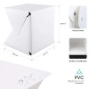 Verilux® 20x20cm Foldable Photo Studio with 2 Light Strips and 2 Colors Photography Backdrops Softbox Photography Verilux® 20x20cm Foldable Photo Studio with 2 Light Strips and 2 Colors Photography Backdrops Softbox Photography