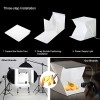 Verilux® 20x20cm Foldable Photo Studio with 2 Light Strips and 2 Colors Photography Backdrops Softbox Photography Verilux® 20x20cm Foldable Photo Studio with 2 Light Strips and 2 Colors Photography Backdrops Softbox Photography