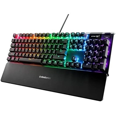SteelSeries Apex 5 Hybrid Mechanical USB Gaming Keyboard Per-Key RGB Illumination Aircraft Grade SteelSeries Apex 5 Hybrid Mechanical USB Gaming Keyboard Per-Key RGB Illumination Aircraft Grade