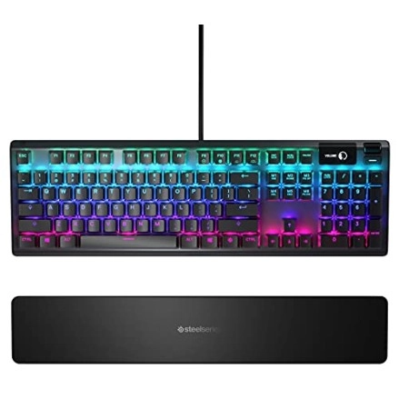 SteelSeries Apex 5 Hybrid Mechanical USB Gaming Keyboard Per-Key RGB Illumination Aircraft Grade SteelSeries Apex 5 Hybrid Mechanical USB Gaming Keyboard Per-Key RGB Illumination Aircraft Grade