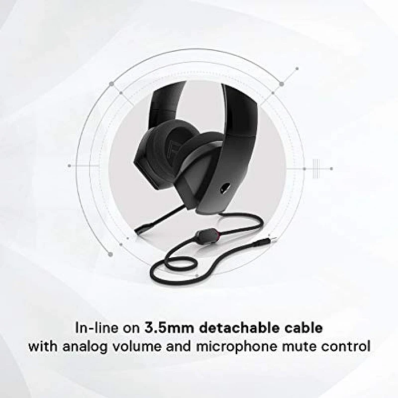 Alienware 310H, Aw310H Wired On Ear Headphones with Mic Alienware 310H, Aw310H Wired On Ear Headphones with Mic