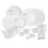 Cello Opalware Dazzle Series Lush Fiesta Dinner Set, 35 Units  Opal Glass Dinner Set for 6