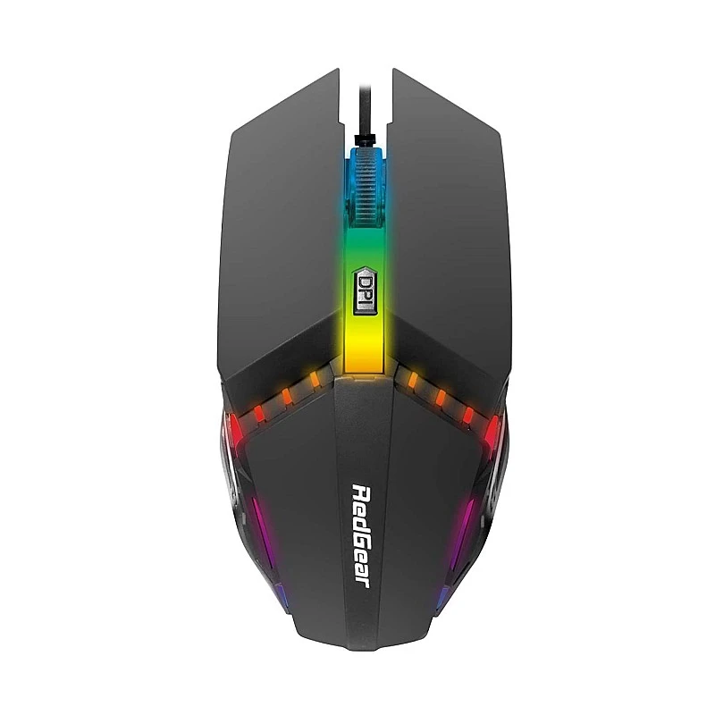 Redgear A-10 Wired Gaming Mouse with RGB LED Lightweight and Durable Design Black Redgear A-10 Wired Gaming Mouse with RGB LED Lightweight and Durable Design Black