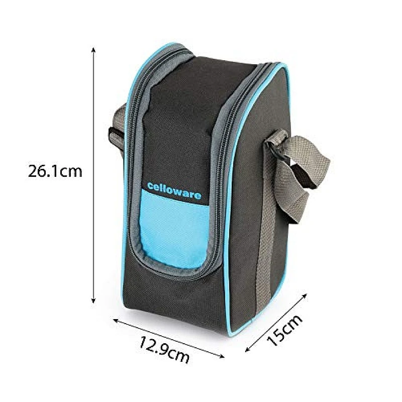 CELLO Steelox Stainless Steel Lunch Box Combo 4- Piece with Jacket, Blue,Ideal for Office CELLO Steelox Stainless Steel Lunch Box Combo 4- Piece with Jacket, Blue,Ideal for Office