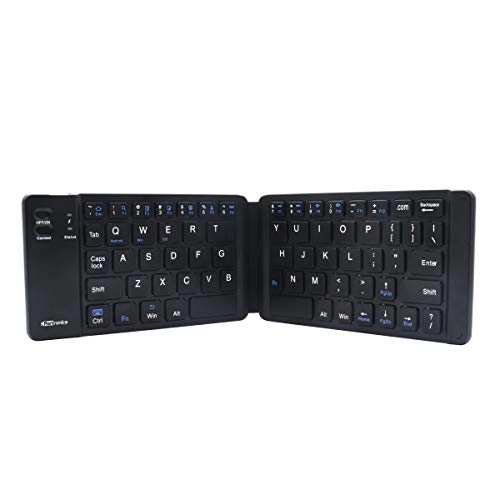 Portronics Chicklet POR-973 Foldable QWERTY Keyboard, Mini Pocket Sized, Rechargeable, Bluetooth Wireless Black Portronics Chicklet POR-973 Foldable QWERTY Keyboard, Mini Pocket Sized, Rechargeable, Bluetooth Wireless Black