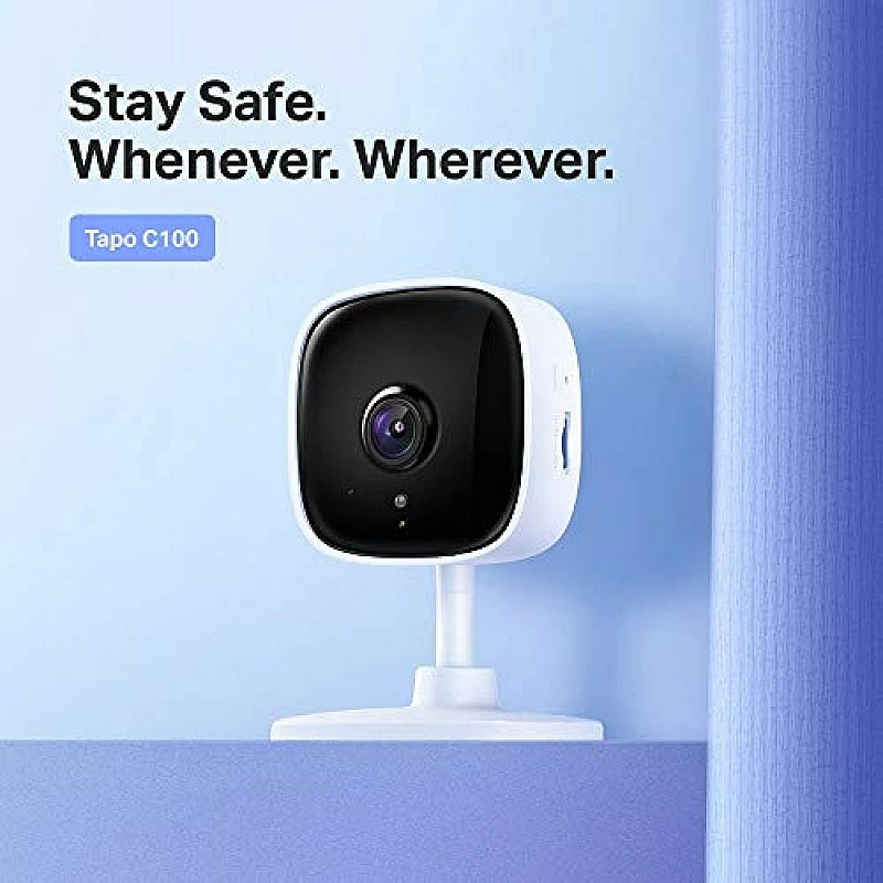 TP-Link Tapo C100 1080p Full HD Indoor WiFi Security Camera| Night Vision Intruder Alert Works with Alexa and Google, White TP-Link Tapo C100 1080p Full HD Indoor WiFi Security Camera| Night Vision Intruder Alert Works with Alexa and Google, White