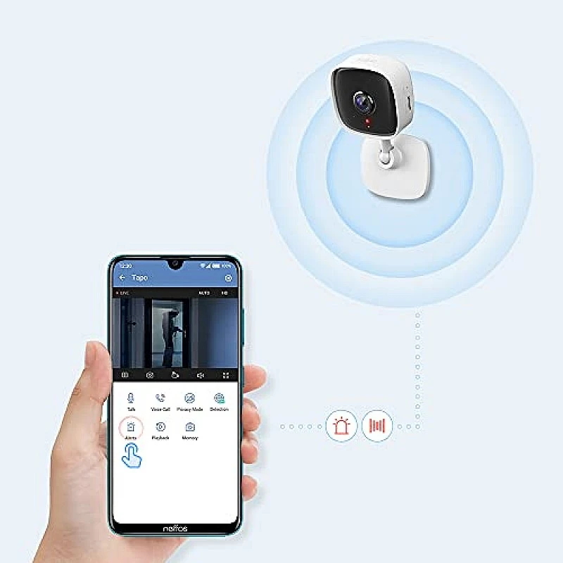TP-Link Tapo C100 1080p Full HD Indoor WiFi Security Camera| Night Vision Intruder Alert Works with Alexa and Google, White TP-Link Tapo C100 1080p Full HD Indoor WiFi Security Camera| Night Vision Intruder Alert Works with Alexa and Google, White