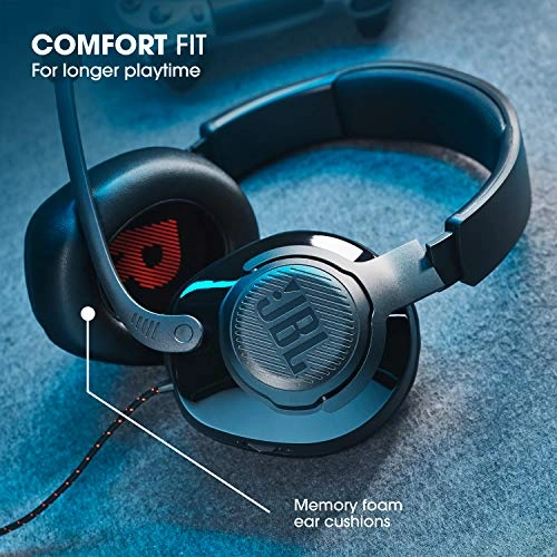 JBL Quantum 200 Wired Over-Ear Gaming Headset with Flip-up Mic (Black) JBL Quantum 200 Wired Over-Ear Gaming Headset with Flip-up Mic (Black)