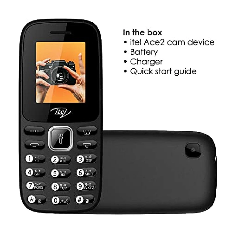 itel Ace2 Cam it2171 Elegant Black itel Ace2 Cam it2171 Elegant Black