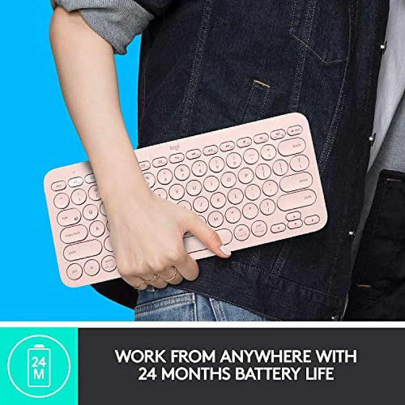 Logitech K380 Wireless Multi-Device Bluetooth Keyboard (Rose) Logitech K380 Wireless Multi-Device Bluetooth Keyboard (Rose)