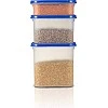 Cutting EDGE Modular Airtight Kitchen Storage Container Set with Plain Lid (Peppy Blue, Set of 12) Cutting EDGE Modular Airtight Kitchen Storage Container Set with Plain Lid (Peppy Blue, Set of 12)