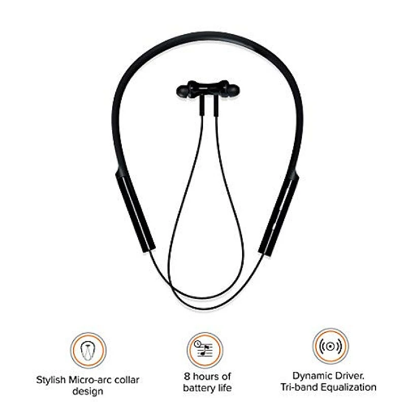 Mi Neckband Bluetooth Earphones with Dynamic Bass, Works with Voice Assistant, Bluetooth 5.0- Mi Neckband Bluetooth Earphones with Dynamic Bass, Works with Voice Assistant, Bluetooth 5.0-