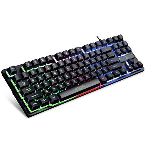 Amkette EvoFox Fireblade Backlit Membrane Wired Gaming Keyboard with Breathing Effect 19 Anti-Ghosting Keys Refurbished 