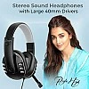 pTron Soundster Arcade Over-Ear Wired Headphones, Ergonomic Headset with Mic (Black) pTron Soundster Arcade Over-Ear Wired Headphones, Ergonomic Headset with Mic (Black)