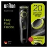 Braun Beard Trimmer BT3221 and Hair Clipper for Men, Lifetime Sharp Blades, 20 Length Settings, 50mins cordless trimming, Black/Volt Green
