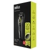 Braun Beard Trimmer BT3221 and Hair Clipper for Men, Lifetime Sharp Blades, 20 Length Settings, 50mins cordless trimming, Black/Volt Green