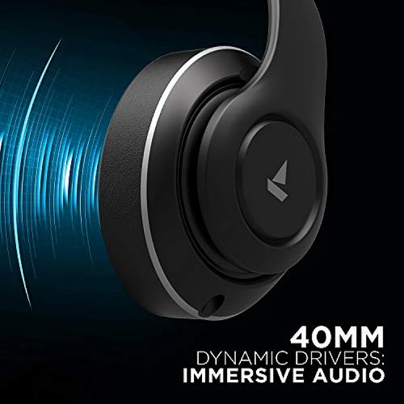 boAt Rockerz 560 Wireless Bluetooth Over The Ear Headphone with Mic (Active Black) boAt Rockerz 560 Wireless Bluetooth Over The Ear Headphone with Mic (Active Black)