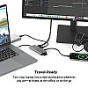 Belkin USB-C Multimedia + Charge Adapter (100W) with Tethered USB-C Cable Black Belkin USB-C Multimedia + Charge Adapter (100W) with Tethered USB-C Cable Black