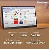 ViewSonic (Originated in USA 16 Inch FHD IPS Portable Touch Monitor,10 Point Capacitive Touch, Bezel Less TD1655 Silver
