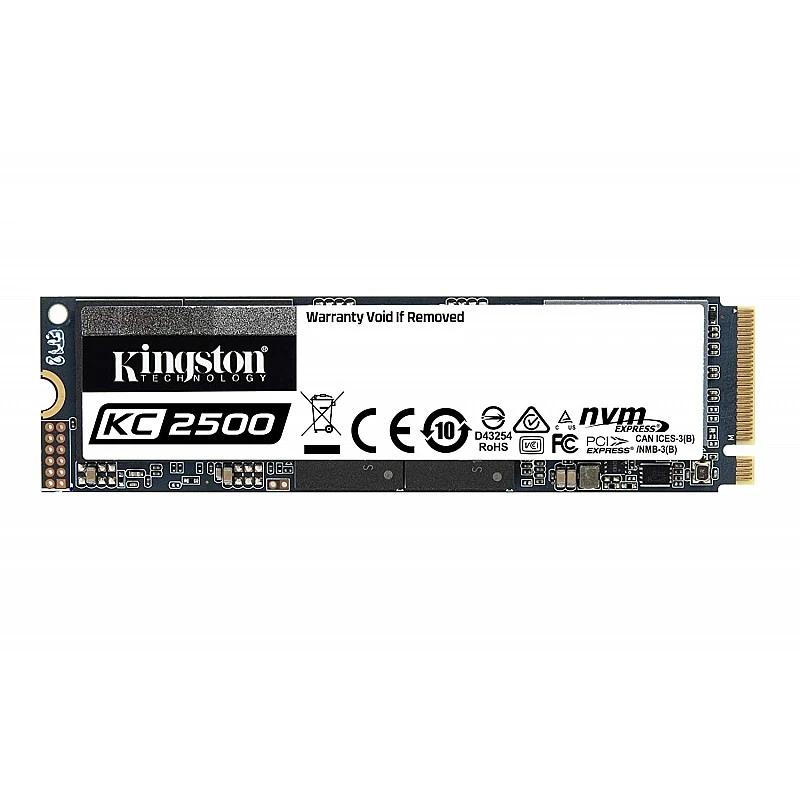 Kingston KC2500 NVMe PCIe SSD -SKC2500M8/1000G M.2 2280 Internal - PCI Express NVMe (PCI Express NVMe 3.0 x4) Kingston KC2500 NVMe PCIe SSD -SKC2500M8/1000G M.2 2280 Internal - PCI Express NVMe (PCI Express NVMe 3.0 x4)