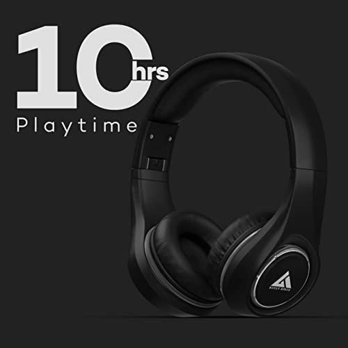 Boult Audio ProBass FluidX Wireless Bluetooth Over The Ear Headphone with Mic (Black)