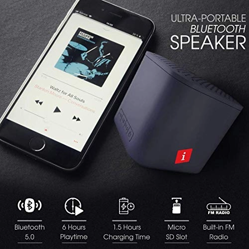 iBall Musi Cube X1 Wireless Ultra-Portable Bluetooth Speakers (Slate Black) iBall Musi Cube X1 Wireless Ultra-Portable Bluetooth Speakers (Slate Black)