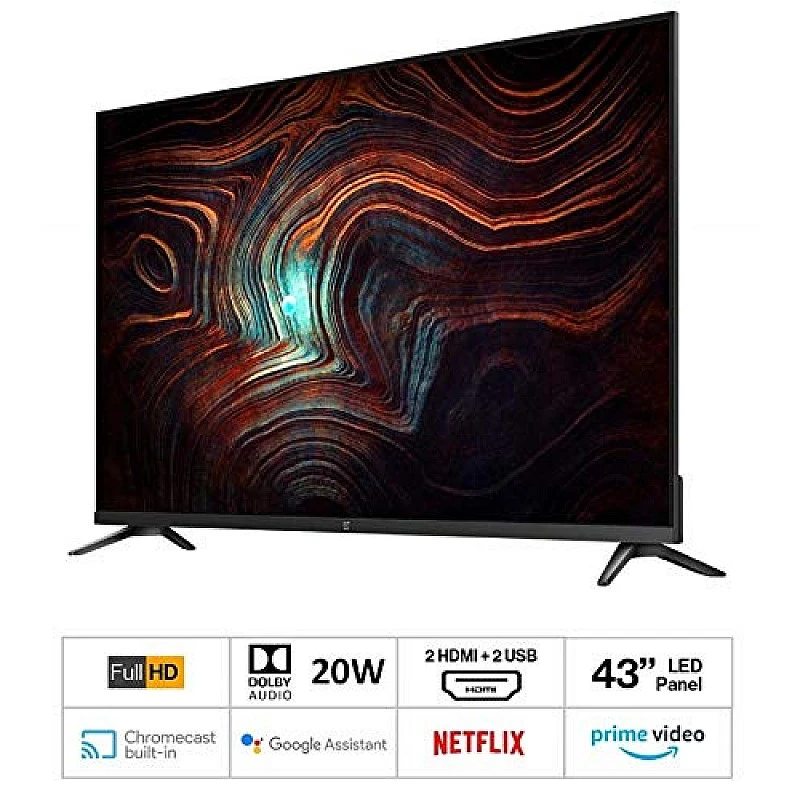 OnePlus 80 cm (32 inches) Y Series HD Ready LED Smart Android TV 32Y1 (Black) (2020 Model)- OnePlus 80 cm (32 inches) Y Series HD Ready LED Smart Android TV 32Y1 (Black) (2020 Model)-