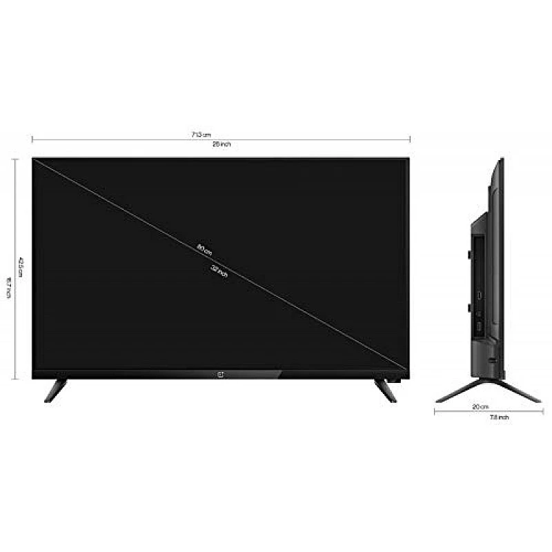 OnePlus 80 cm (32 inches) Y Series HD Ready LED Smart Android TV 32Y1 (Black) (2020 Model)- OnePlus 80 cm (32 inches) Y Series HD Ready LED Smart Android TV 32Y1 (Black) (2020 Model)-