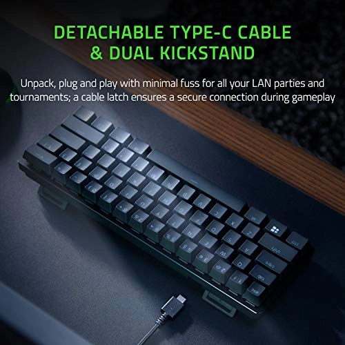 Razer Huntsman Mini 60% Gaming Keyboard Fastest Keyboard Switches Ever Clicky Optical Switches Chroma Rgb Lighting Classic Black, Wired Razer Huntsman Mini 60% Gaming Keyboard Fastest Keyboard Switches Ever Clicky Optical Switches Chroma Rgb Lighting Classic Black, Wired