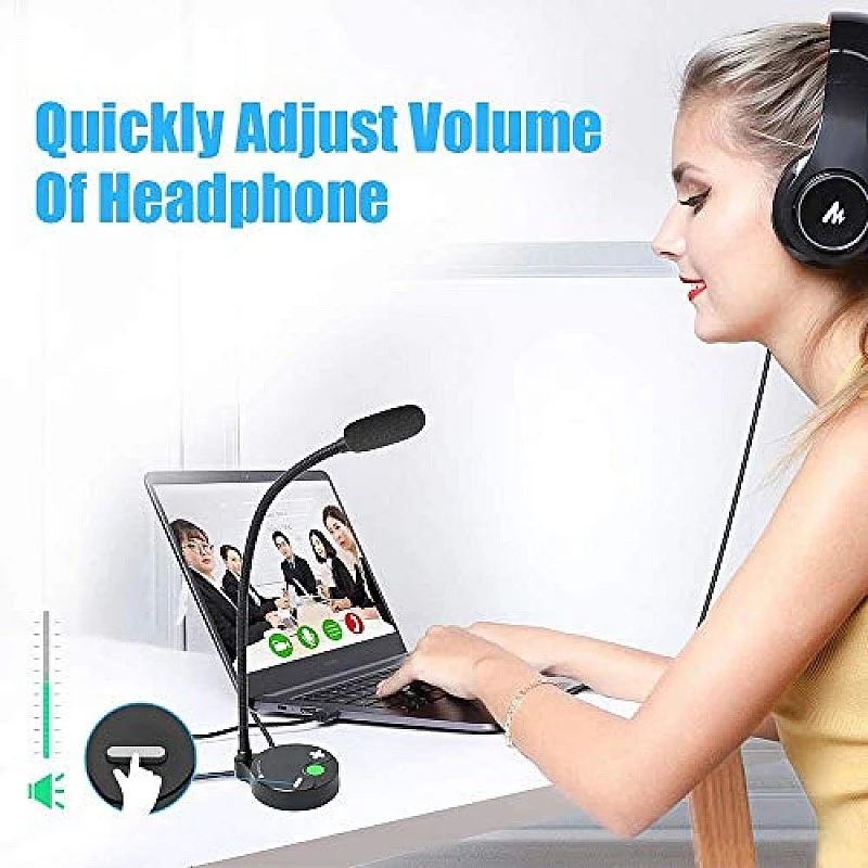MAONO AU-GM10 USB Condenser Microphone, with Touch-Key Mute and Volume Control, Headphone Jack for Vlogging, Recording, Gaming, Conference, YouTube, MAONO AU-GM10 USB Condenser Microphone, with Touch-Key Mute and Volume Control, Headphone Jack for Vlogging, Recording, Gaming, Conference, YouTube,