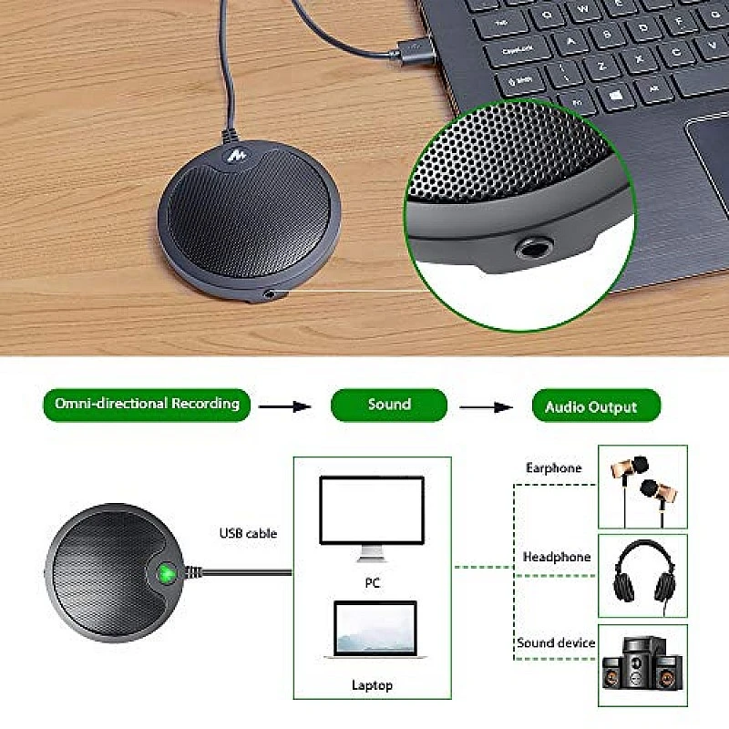 MAONO AU-GM10 USB Condenser Microphone, with Touch-Key Mute and Volume Control, Headphone Jack for Vlogging, Recording, Gaming, Conference, YouTube, MAONO AU-GM10 USB Condenser Microphone, with Touch-Key Mute and Volume Control, Headphone Jack for Vlogging, Recording, Gaming, Conference, YouTube,