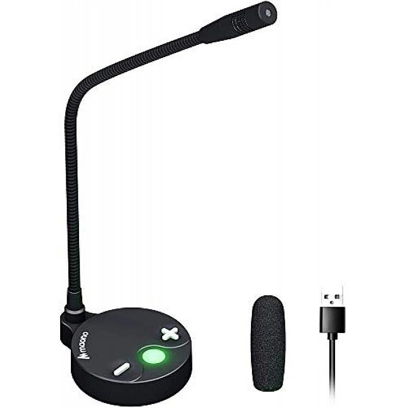 MAONO AU-GM10 USB Condenser Microphone, with Touch-Key Mute and Volume Control, Headphone Jack for Vlogging, Recording, Gaming, Conference, YouTube, MAONO AU-GM10 USB Condenser Microphone, with Touch-Key Mute and Volume Control, Headphone Jack for Vlogging, Recording, Gaming, Conference, YouTube,