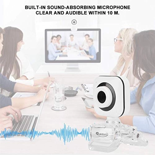 Quantum QHM495B 360 Degree Rotation PC HD Camera, with Built-in Microphone. Quantum QHM495B 360 Degree Rotation PC HD Camera, with Built-in Microphone.