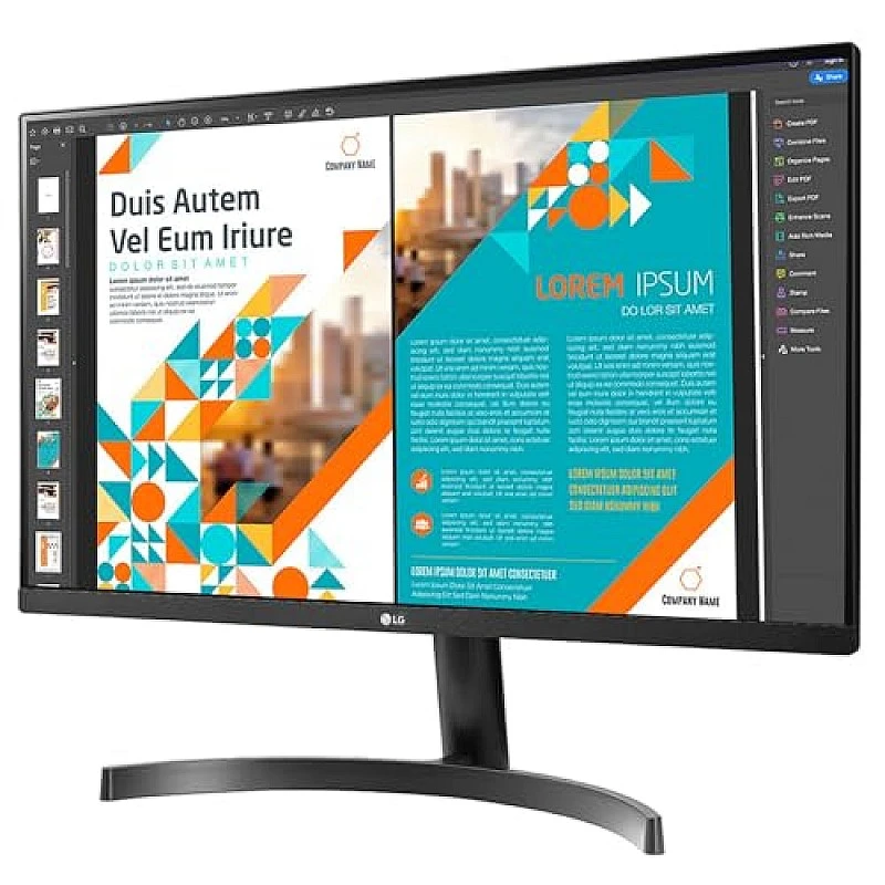 LG Qhd 2K - 27Qn600, 2560 X 1440 Pixels 27 Inch (68.58 Cm) IPS Display 3 Side Borderless Black LG Qhd 2K - 27Qn600, 2560 X 1440 Pixels 27 Inch (68.58 Cm) IPS Display 3 Side Borderless Black