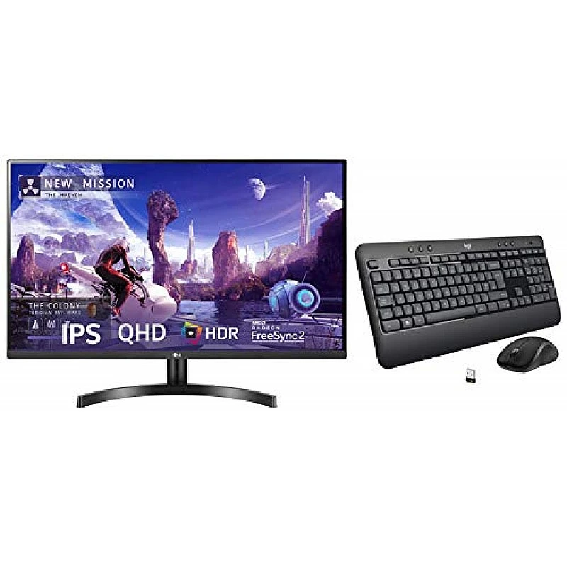 LG Qhd 2K - 27Qn600, 2560 X 1440 Pixels 27 Inch (68.58 Cm) IPS Display 3 Side Borderless Black LG Qhd 2K - 27Qn600, 2560 X 1440 Pixels 27 Inch (68.58 Cm) IPS Display 3 Side Borderless Black