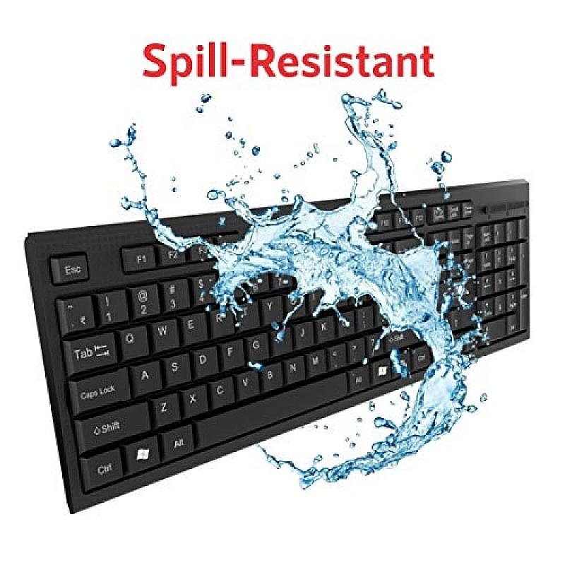 Quantum QHM-7406 Full-Sized Keyboard with (₹) Rupee Symbol, Hotkeys and 3-pieces LED function Quantum QHM-7406 Full-Sized Keyboard with (₹) Rupee Symbol, Hotkeys and 3-pieces LED function