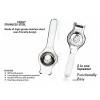 Signoraware Lemon Squeezer with Bottle Opener Food Grade Stainless Steel, Set of 1, Silver Signoraware Lemon Squeezer with Bottle Opener Food Grade Stainless Steel, Set of 1, Silver