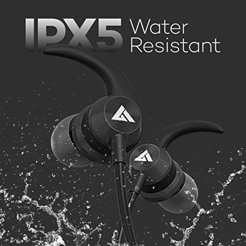Boult Audio ProBass X1-WL in-Ear Wireless Earphones with 10 Hours Battery Life, Latest Bluetooth 5.0, IPX5 Sweatproof Headphones with mic (Black)