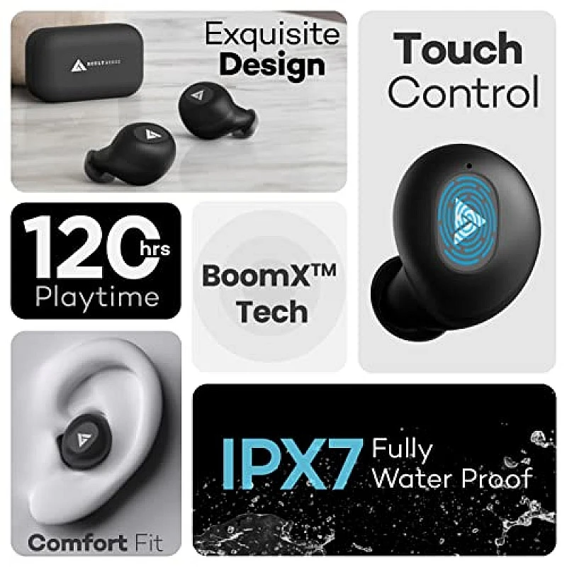 Boult Audio Powerbuds True Wireless in Ear Earbuds (Black) Boult Audio Powerbuds True Wireless in Ear Earbuds (Black)