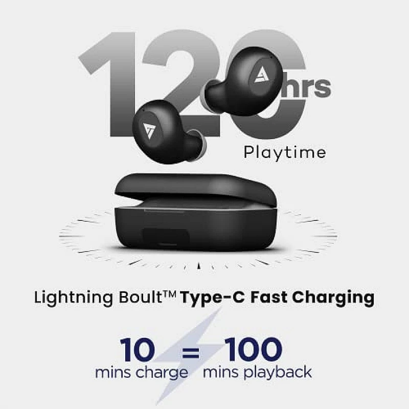 Boult Audio Powerbuds True Wireless in Ear Earbuds (Black) Boult Audio Powerbuds True Wireless in Ear Earbuds (Black)