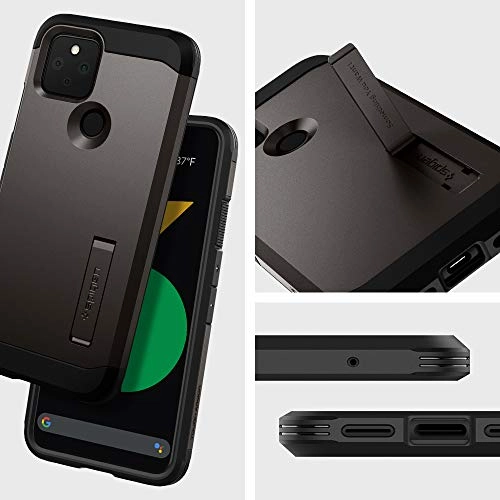 Spigen TPU, PC Tough Armor Back Cover Case Compatible for Google Pixel 5 (Gunmetal) Spigen TPU, PC Tough Armor Back Cover Case Compatible for Google Pixel 5 (Gunmetal)