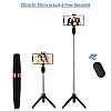 pTron Glam Plus Bluetooth Extendable Selfie Stick with Tripod Stand, Wireless Remote (Black & Red) pTron Glam Plus Bluetooth Extendable Selfie Stick with Tripod Stand, Wireless Remote (Black & Red)